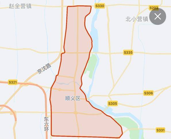 顺义区货车禁行路线图图片