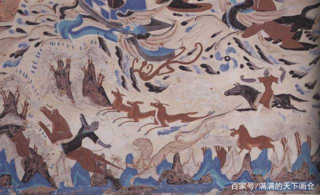敦煌莫高窟狩猎壁画