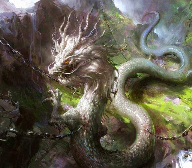 上古时期96个龙形神兽,人面龙身,《山海经》中的神秘山神