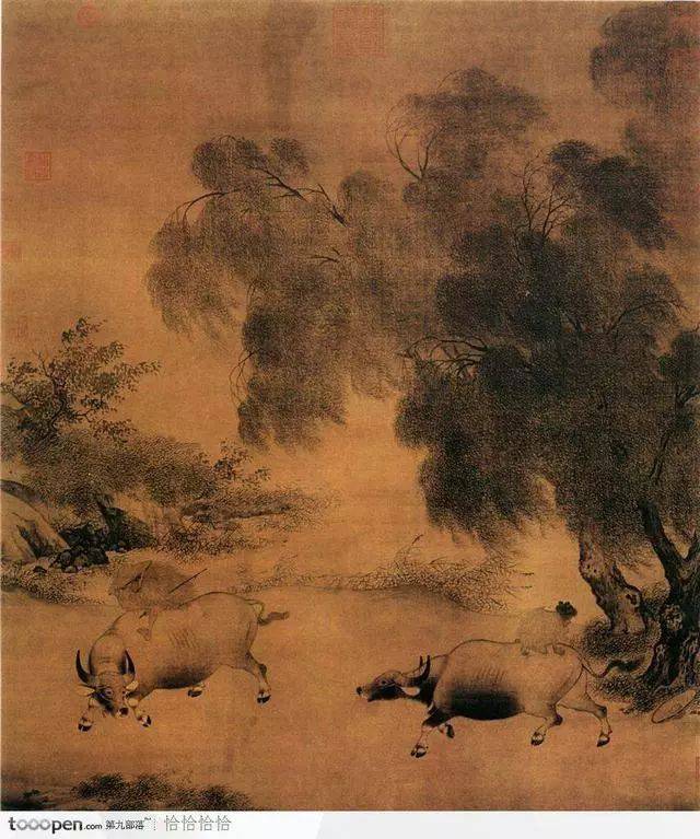 自学宝典：国画牛的画法步骤图文详解！水墨画_搜狐网