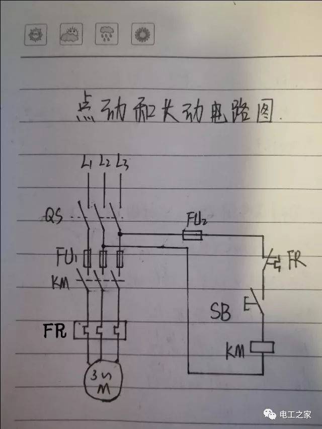 点动和长动控制接线图图片