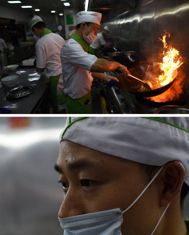 镜头下高温炙烤中的辛勤劳动者顶着太阳也要把工作做好