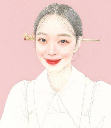 崔雪莉分享自己的手工画,寄情绘画雪莉小号治疗破碎心惹人怜_手机搜狐