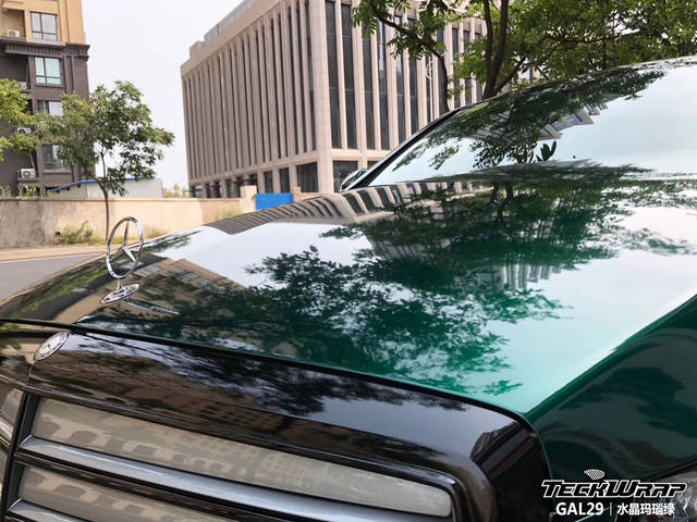 teckwrap秃鹰汽车车身改色贴膜进口|gal29水晶玛瑙绿|奔驰c200l
