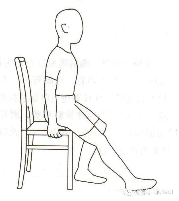 坐位伸腿运动图片