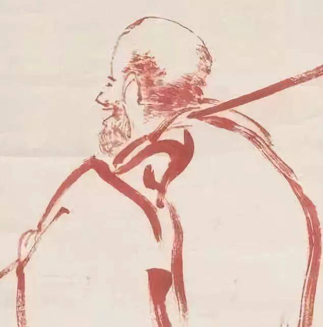 赏画| 清吴昌硕《布袋和尚像》_任伯年