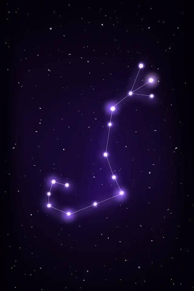 天蝎座星象图图片