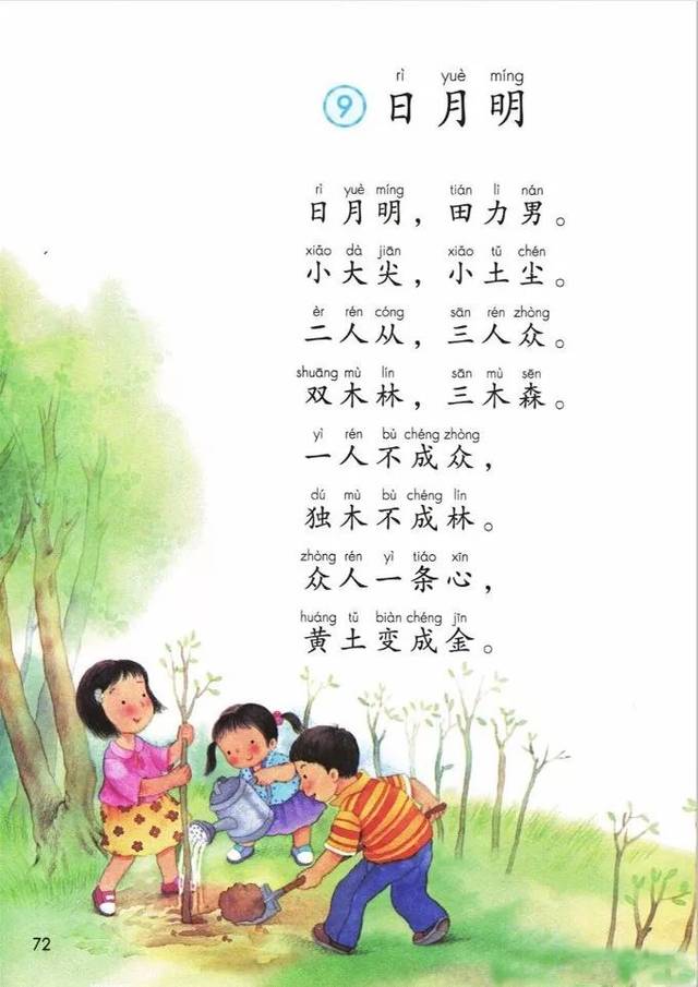 部编版一年级语文上册识字9《日月明》知识点+图文解读，给孩子收藏！_