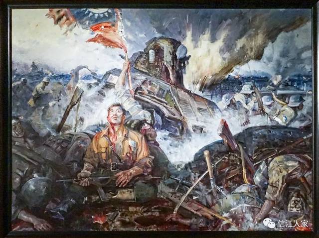 油画:罗店血肉磨坊