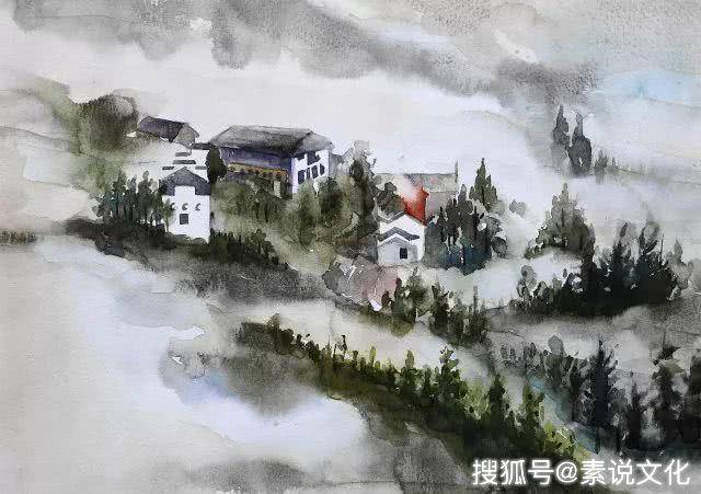 她的水彩作品，有吴冠中笔下的水乡特色，凝聚艺术最动人的情_搜狐网