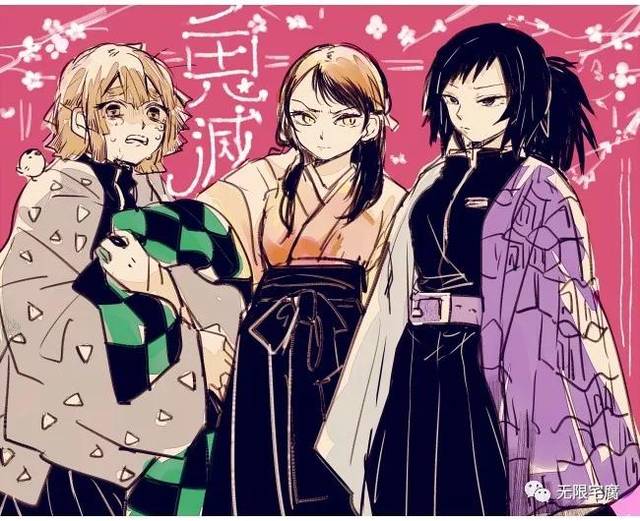 《鬼灭之刃》角色性转,「九柱」化身美女萝莉真的很诱人