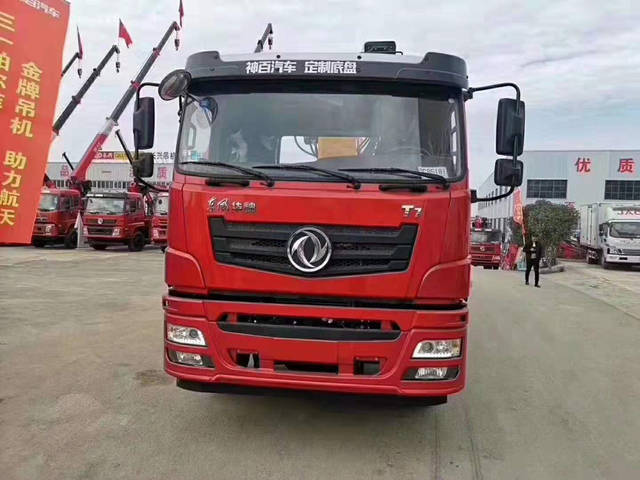 东风华神t7吊运无敌 长兴12吨直臂随车吊_手机搜狐网