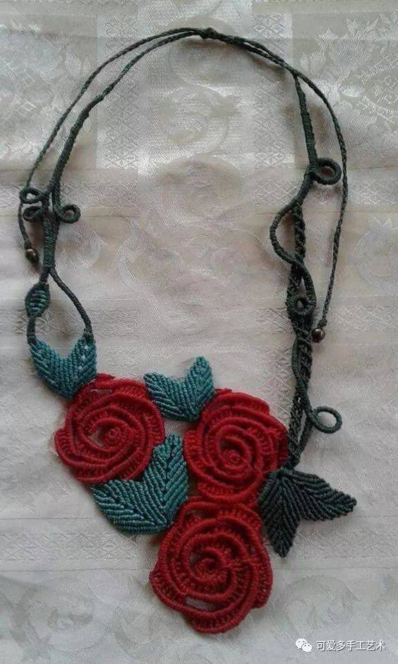 几根绳子编的万能玫瑰,真是美到我了!(附教程)