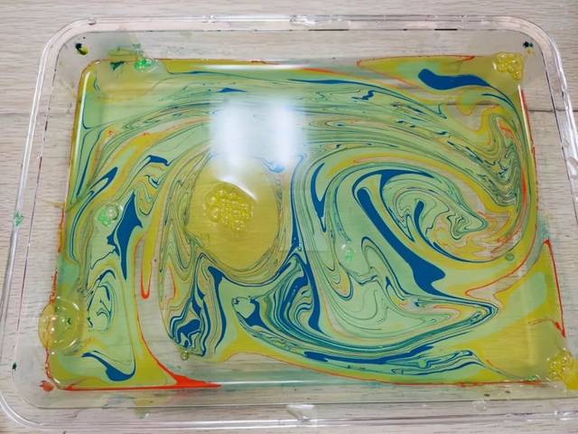 公教活动|抓住流动的水——土耳其大理石纹水拓画体验