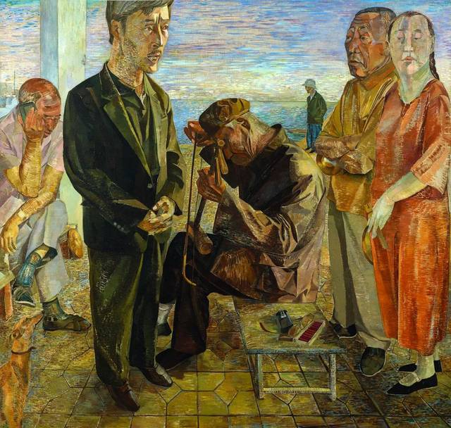 布面油画 200×200cm  徐明  斗木牛  布面油画 235×200cm  杨荣 