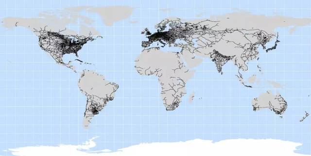 圖/全球鐵路網絡圖