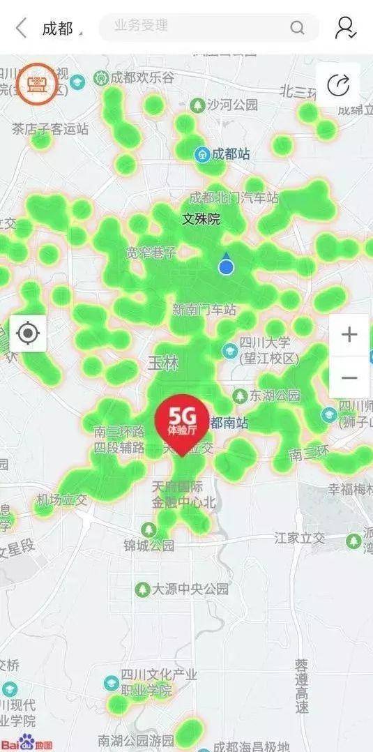 5g网络覆盖区域地图图片
