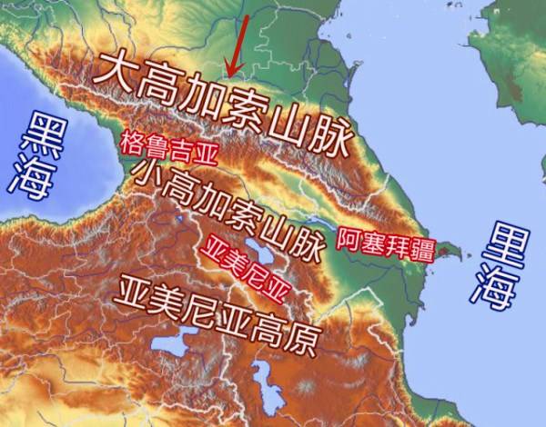 原创地图看世界;为何高加索地区被称为欧亚火药桶?