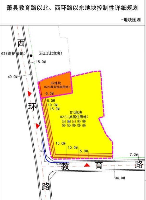 信息来源:《萧县教育路以北,西环路以东等地块控制性详细规划图则批后