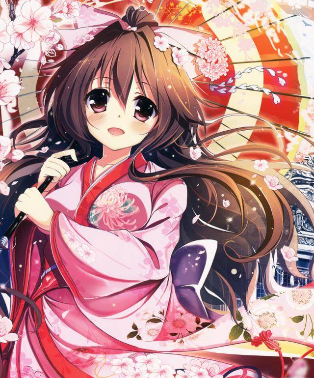 一身和服打扮的美少女,特别引人注目,好喜欢她们!