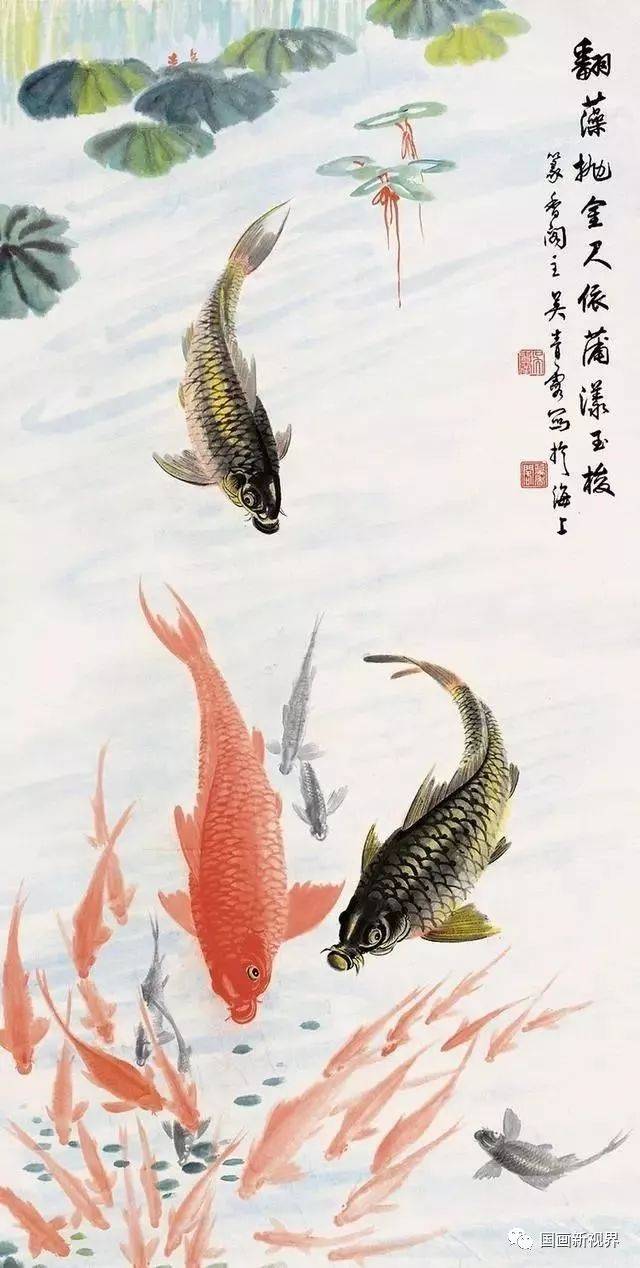 她才是画鱼的专家，基本上做到了雅俗共赏_搜狐网