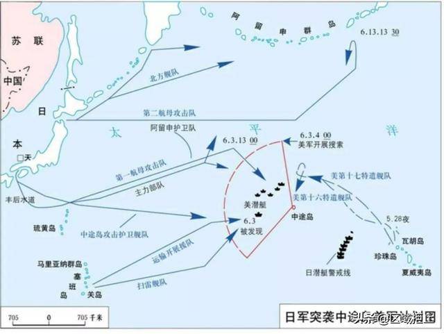 中途岛日军作战计划图