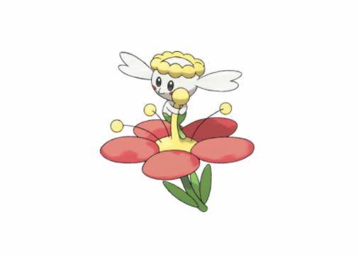花蓓蓓被分类为单朵宝可梦,虽然看起来像是草系的宝