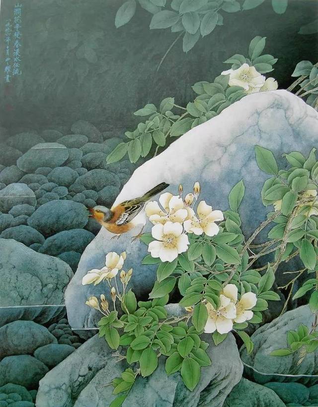 山室紀元作 油彩画 花 1993年制作 1号 山室紀元作 油彩画 花 1993年