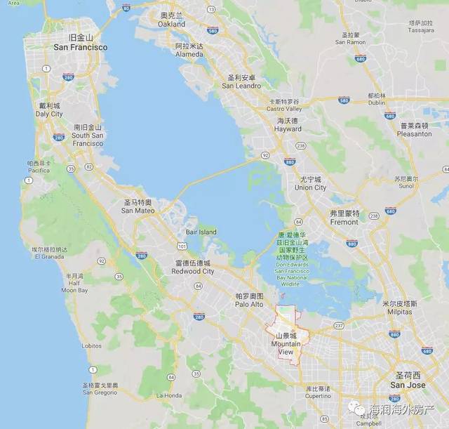 旧金山地理位置图片