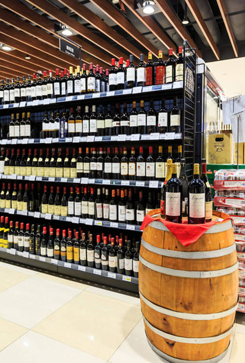 高端精致的超市酒水区如何打造?