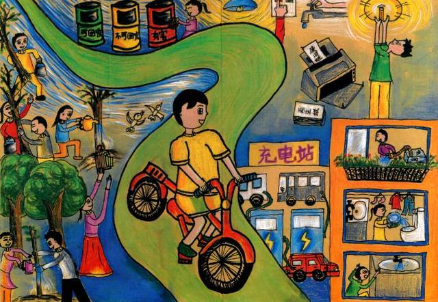 一等奖 | 共"画"分类促减量,同"护"环境报祖国绘画大赛作品展播