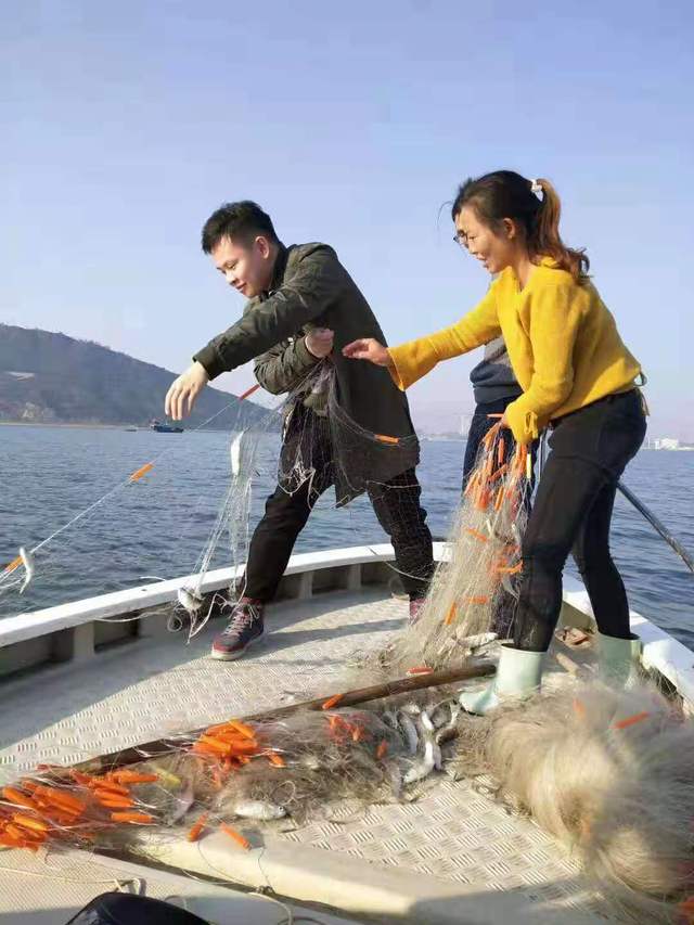 大鹏南澳游艇拖网捕鱼大家收获满满
