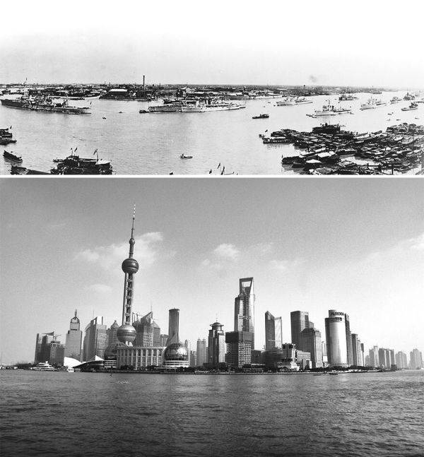 老中国与新中国对比,百年记忆