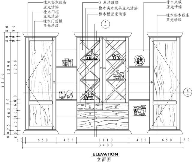 【素材】cad室內大樣:這施工圖紙原來還剩這麼多細節!