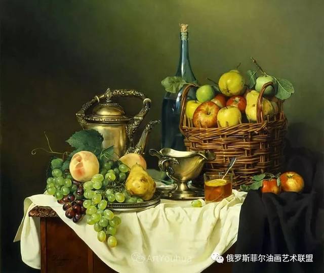 俄罗斯艺术家尼古拉·舒瑞金古典静物、人物油画作品赏析_搜狐网