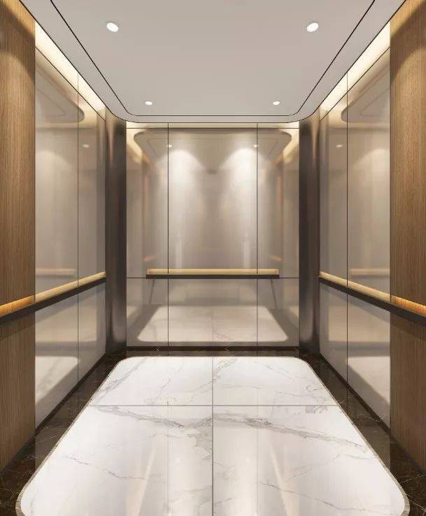 华夏之心art-f精致公馆营造 精装入户大堂-精装电梯厅-精装走廊三重