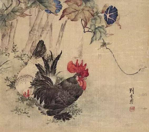中国现代中国画家刘奎龄工笔画鸡，简直画活了！_搜狐网
