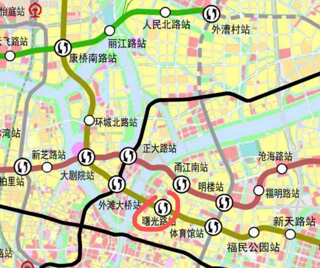 宁波财富中心和书城区域将有地铁7号线地铁站规划曙光路站