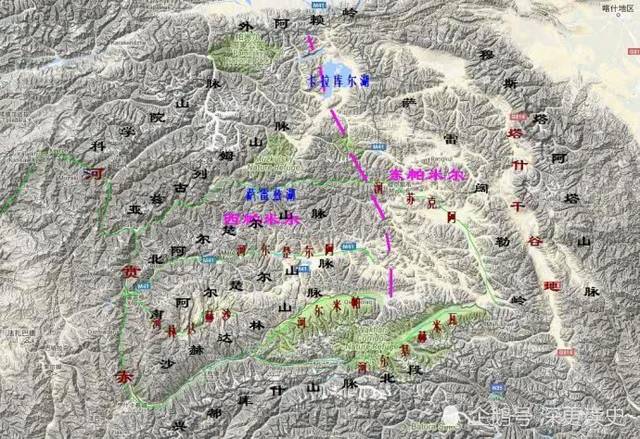 帕米尔高原详细地图,帕米尔高原,帕米尔高原(第9页)_大山谷图库