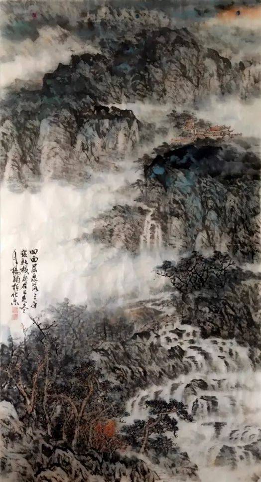汲古融今画家杨楠山水画作品赏析