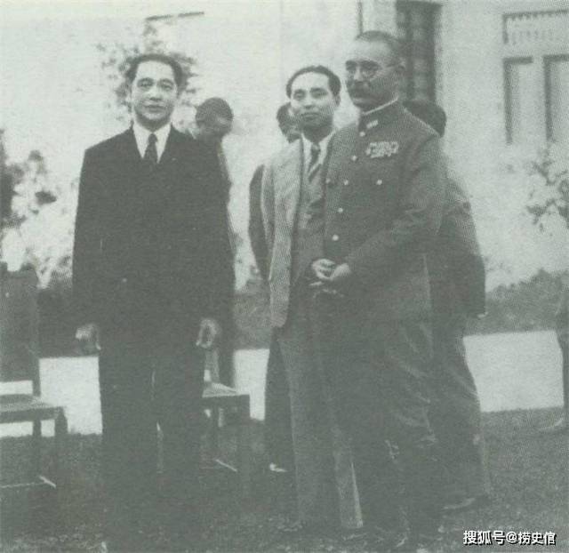 1940年,汪精卫与日本华南派遣军最高指挥官安藤利吉