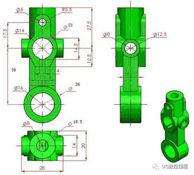 初学ug找不到练习图?用心整理高清图纸,赶紧收藏吧!