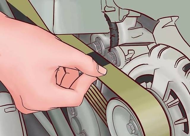 皮带打滑,或者冷却叶片上有大量杂物堵塞导致,当挖机出现这些现象后