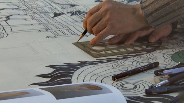 设计图纸,制作意匠图,挑花结本,上机织造,这是编织云锦的主要步骤