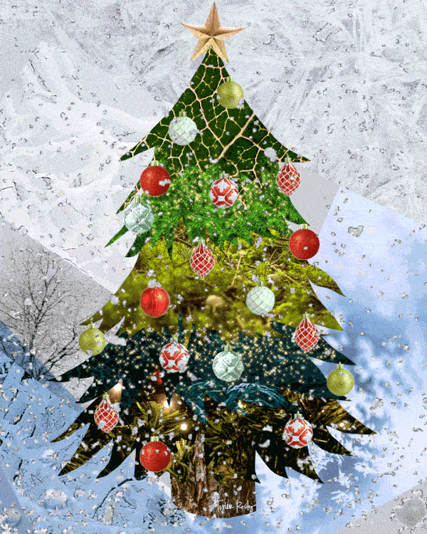 圣诞树表情包动图合集星星变成圣诞树表情包