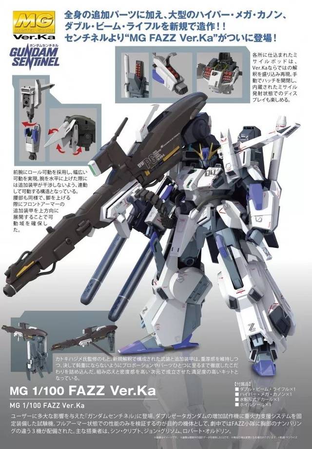 新品：MG 1/100 Ka版FAZZ封绘更新_手机搜狐网