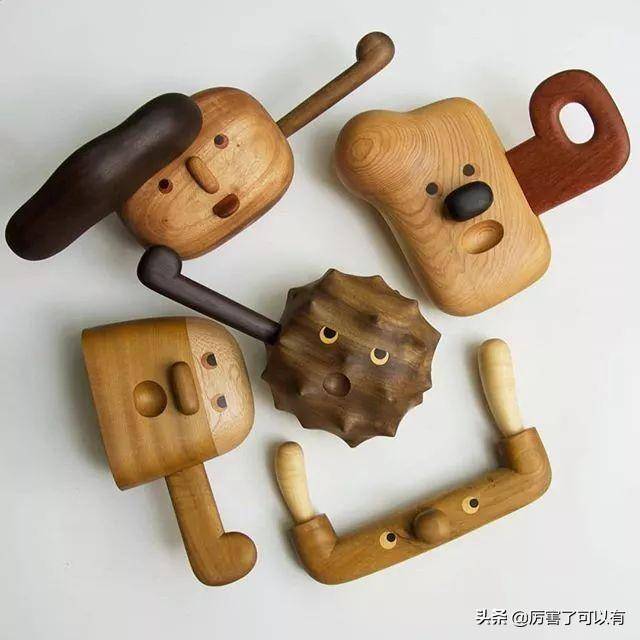 台湾奶爸自学木工,把自家宝贝的画作做成了玩具