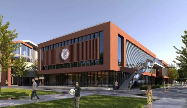 报告厅效果图  学校的建设得到了省,市,区各