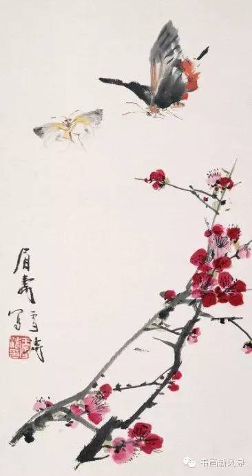 雪濤 梅花圖 王雪涛写意梅花图！只闻梅花扑鼻香