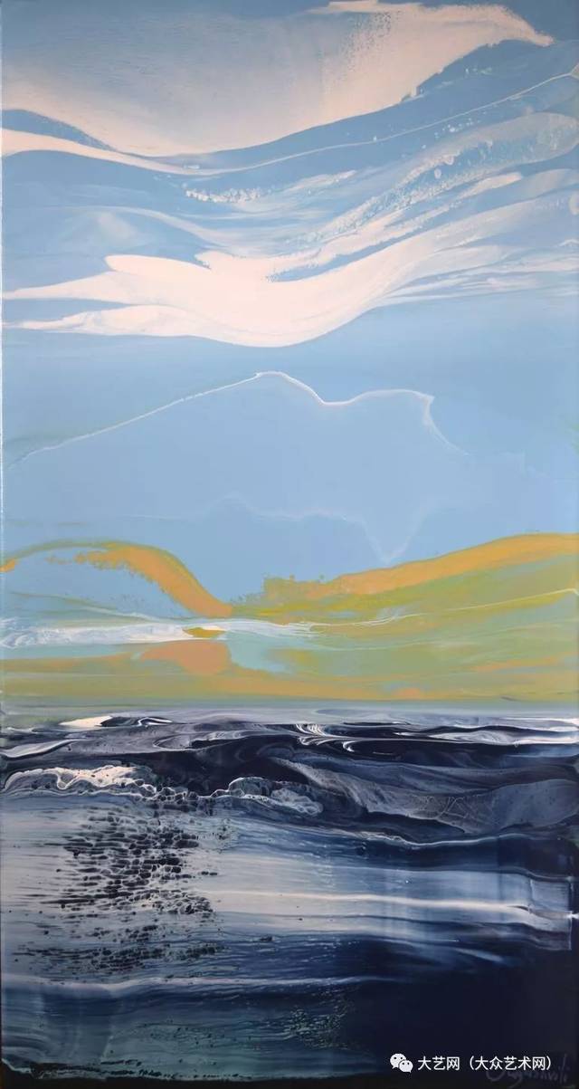 格鲁吉亚抒情抽象主义画家 jacob jugashvili 泼彩,意象绘画作品(下)